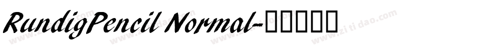 RundigPencil Normal字体转换